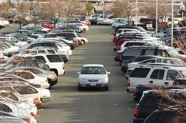 cars in a parking lot