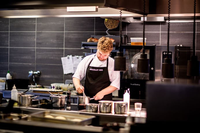 chef cooking in kitchen