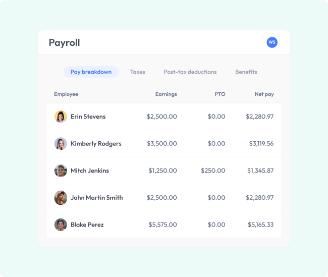 payroll dashboard